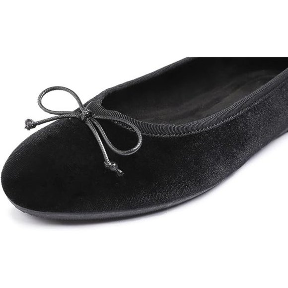 FEVERSOLE Women's Ultra Soft Memory Foam Cushioned Faux Suede Ballet Flats Sz 9 - Picture 5 of 5